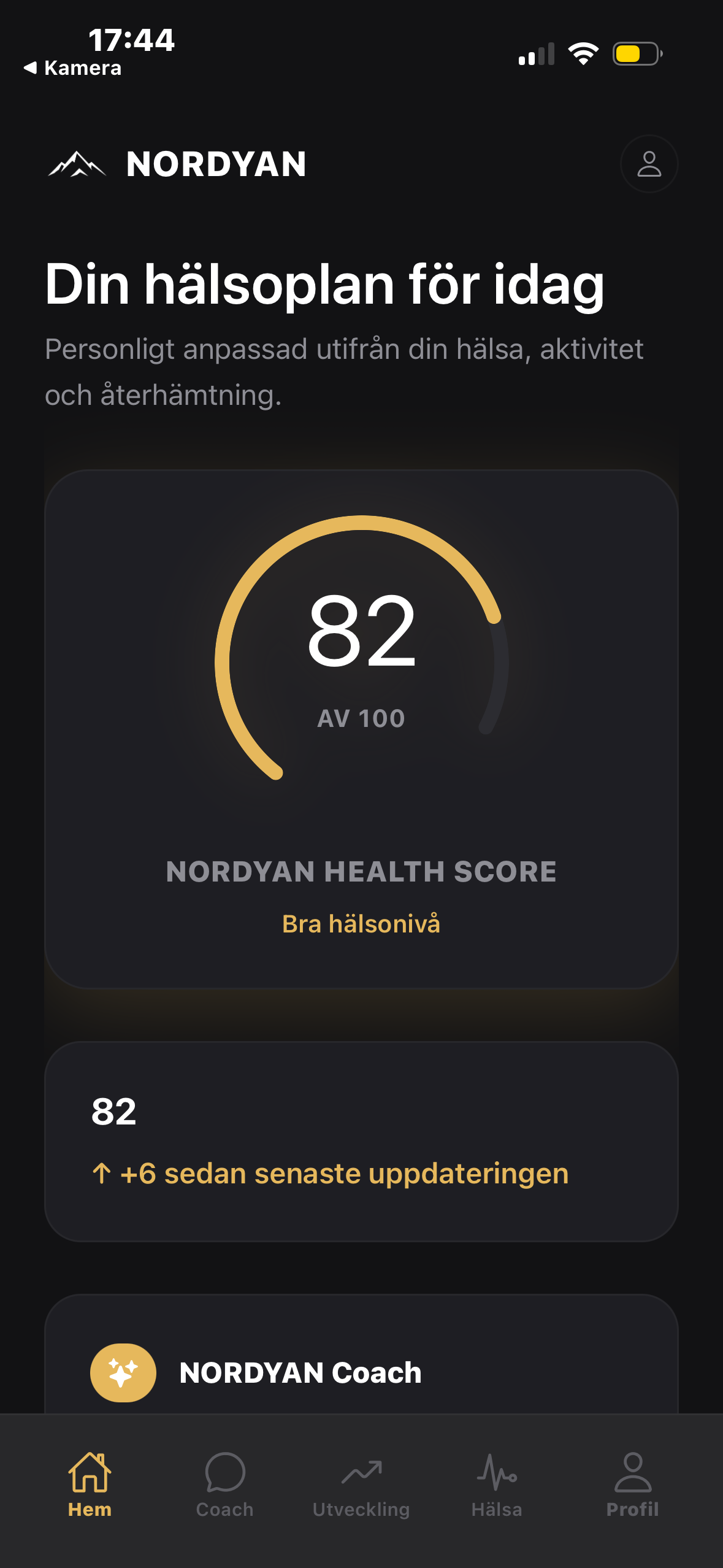 NORDYAN Home med Health Score 82 av 100
