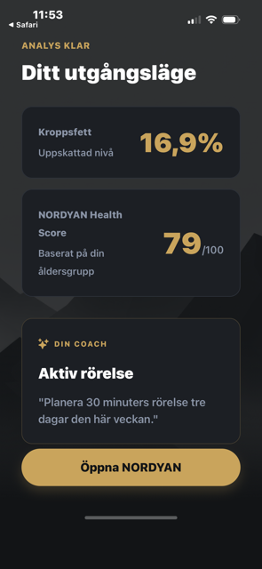 NORDYAN onboarding, ditt utgångsläge